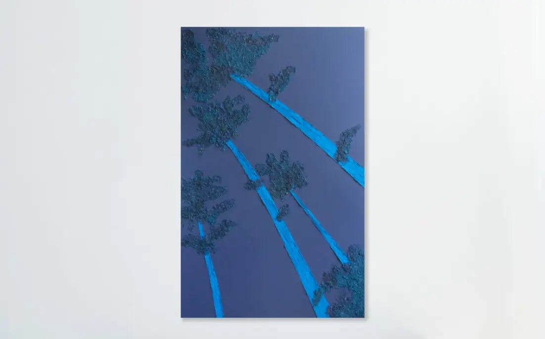 NUIT SOUS LES PINS - tableau Tomasz Marcus